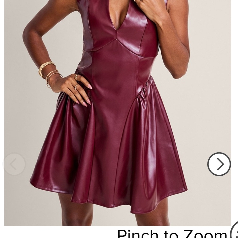 Francesca's Collections Deep Burgandy Mini Dress NWT